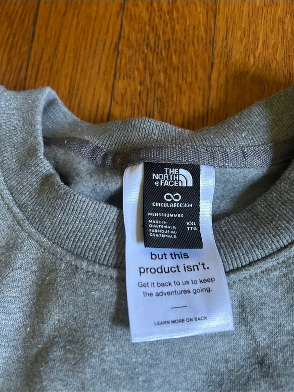 The North Face Grey Sweatshirt with Green Florida Graphic